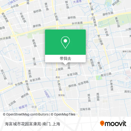 海富城市花园富康苑-南门地图