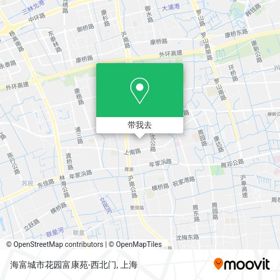 海富城市花园富康苑-西北门地图