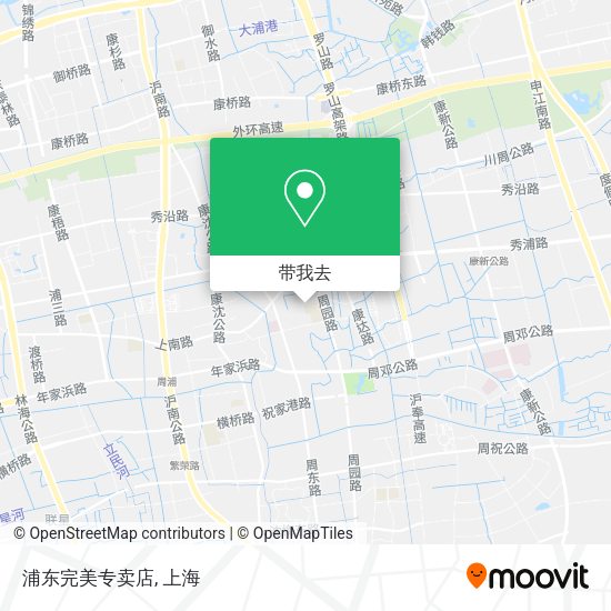 浦东完美专卖店地图