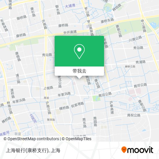 上海银行(康桥支行)地图