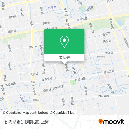 如海超市(川周路店)地图