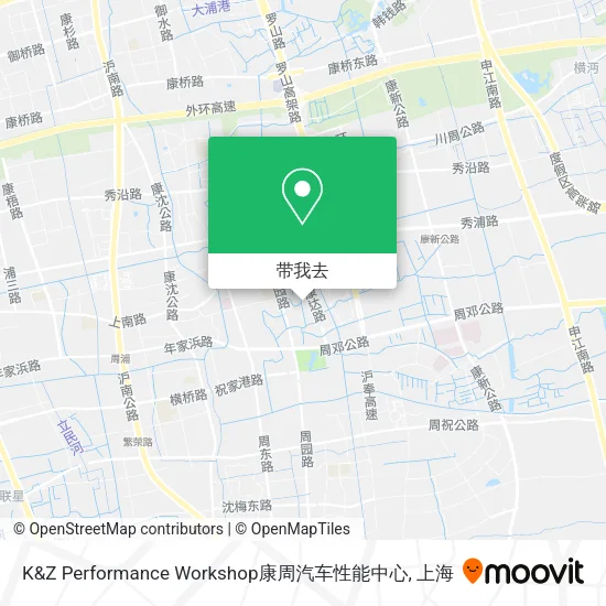 K&Z Performance Workshop康周汽车性能中心地图