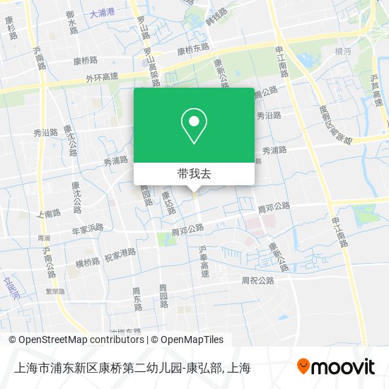 上海市浦东新区康桥第二幼儿园-康弘部地图