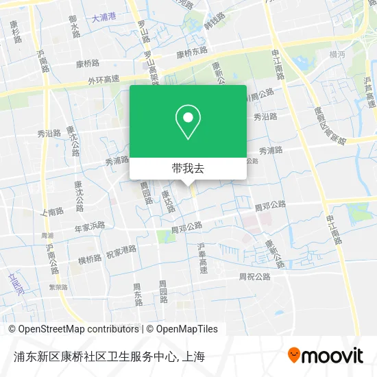 浦东新区康桥社区卫生服务中心地图