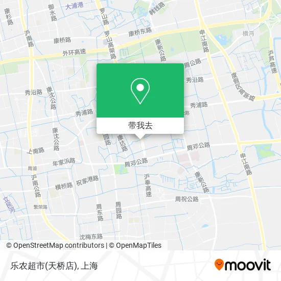 乐农超市(天桥店)地图