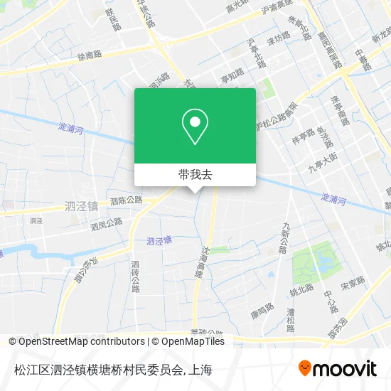 松江区泗泾镇横塘桥村民委员会地图