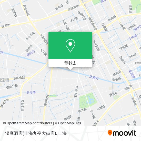 汉庭酒店(上海九亭大街店)地图