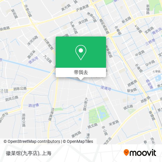 徽菜馆(九亭店)地图