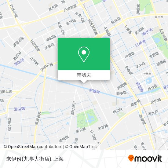 来伊份(九亭大街店)地图