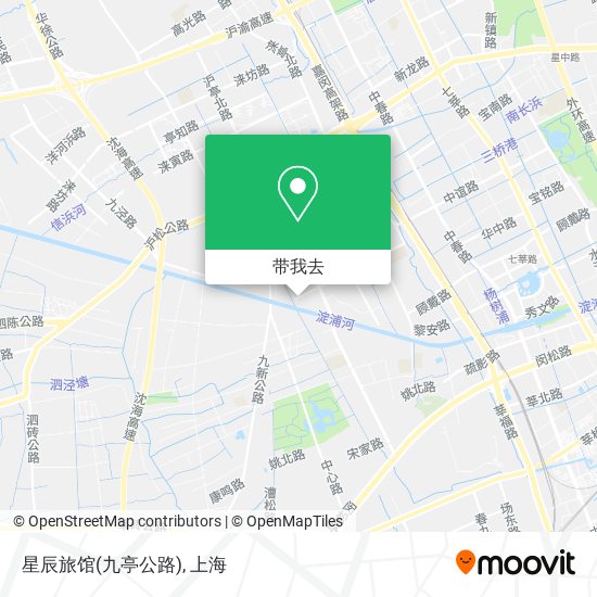 星辰旅馆(九亭公路)地图