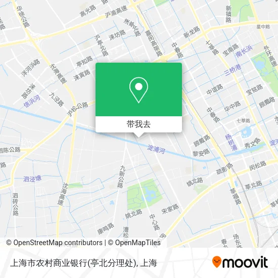 上海市农村商业银行(亭北分理处)地图