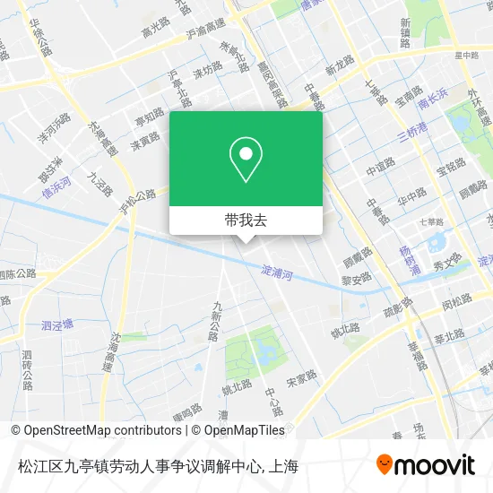 松江区九亭镇劳动人事争议调解中心地图