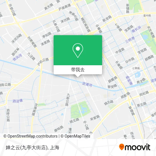 婵之云(九亭大街店)地图