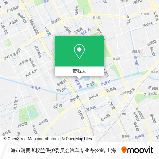 上海市消费者权益保护委员会汽车专业办公室地图