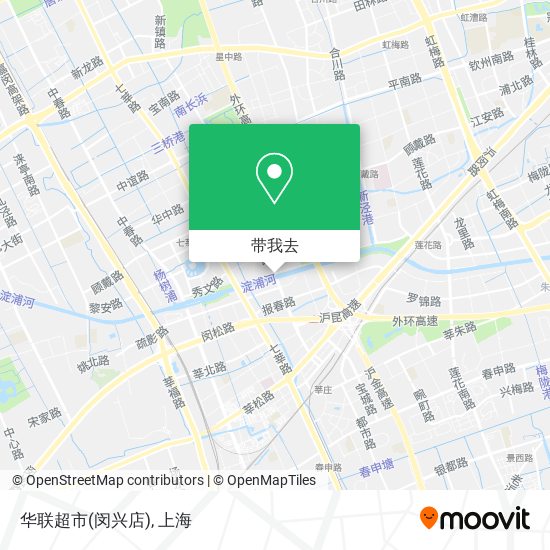 华联超市(闵兴店)地图