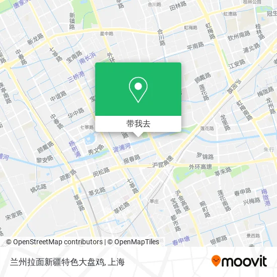 兰州拉面新疆特色大盘鸡地图