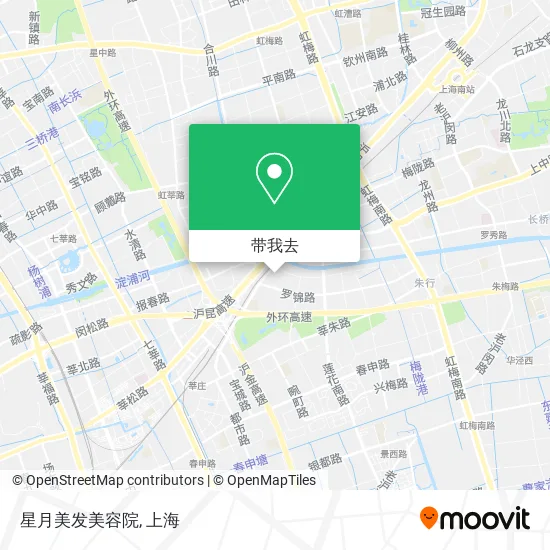 星月美发美容院地图