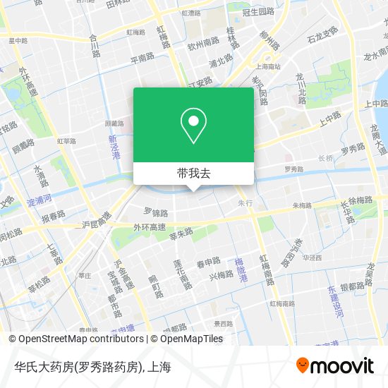 华氏大药房(罗秀路药房)地图