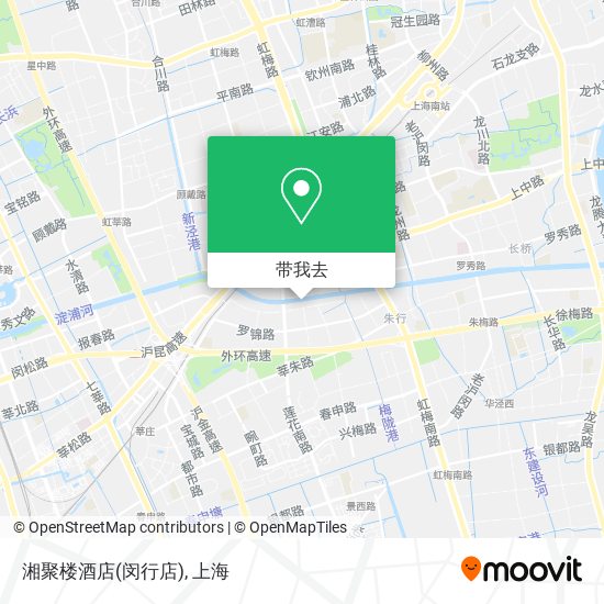 湘聚楼酒店(闵行店)地图