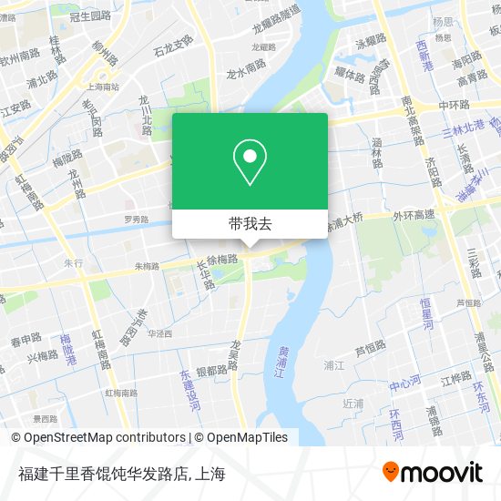 福建千里香馄饨华发路店地图