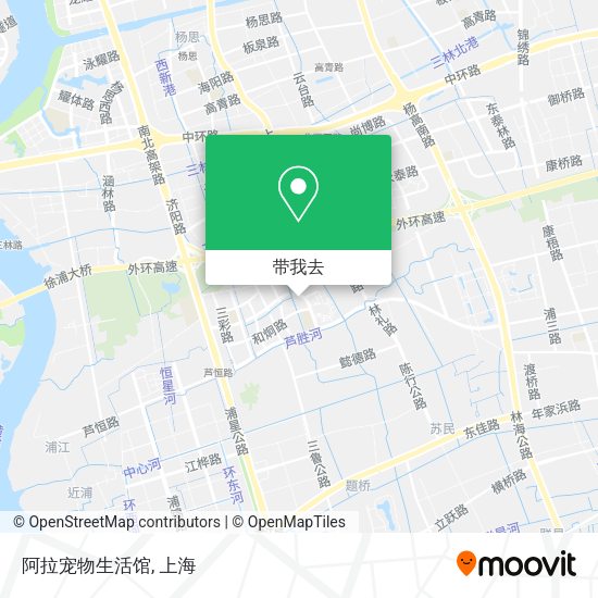 阿拉宠物生活馆地图
