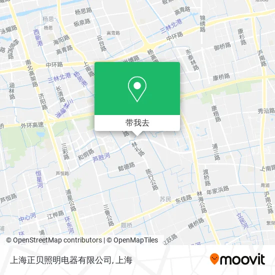 上海正贝照明电器有限公司地图