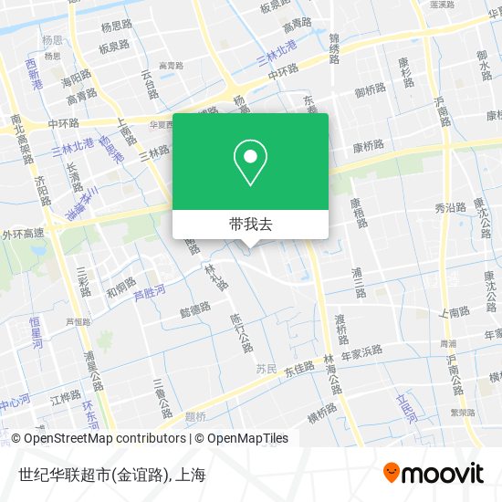 世纪华联超市(金谊路)地图