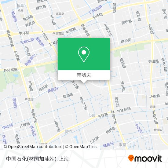 中国石化(林国加油站)地图
