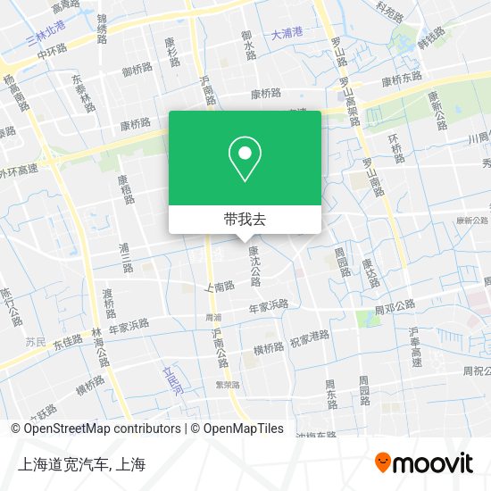 上海道宽汽车地图
