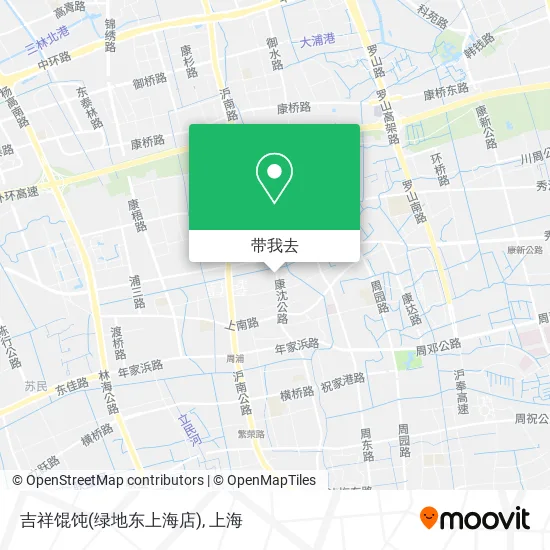 吉祥馄饨(绿地东上海店)地图