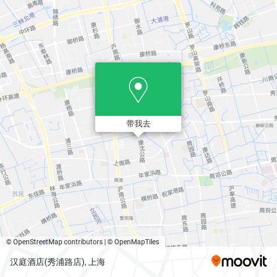 汉庭酒店(秀浦路店)地图