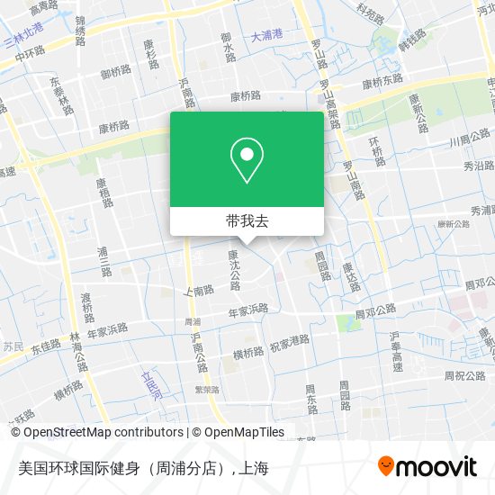 美国环球国际健身（周浦分店）地图