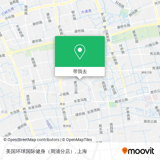 美国环球国际健身（周浦分店）地图
