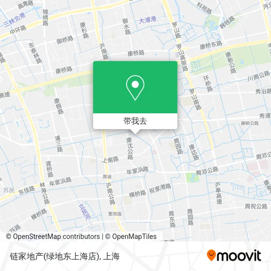 链家地产(绿地东上海店)地图