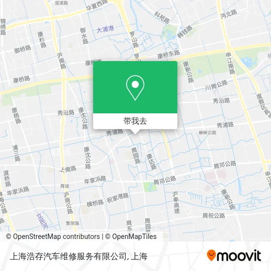上海浩存汽车维修服务有限公司地图