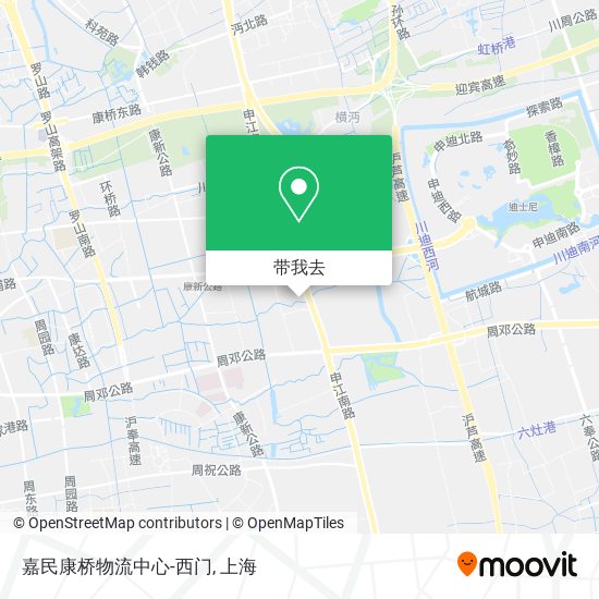 嘉民康桥物流中心-西门地图