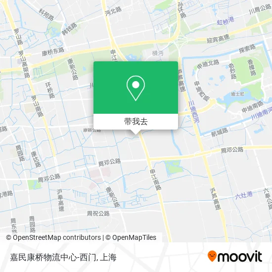 嘉民康桥物流中心-西门地图