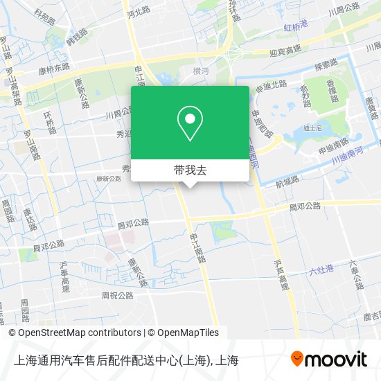 上海通用汽车售后配件配送中心地图