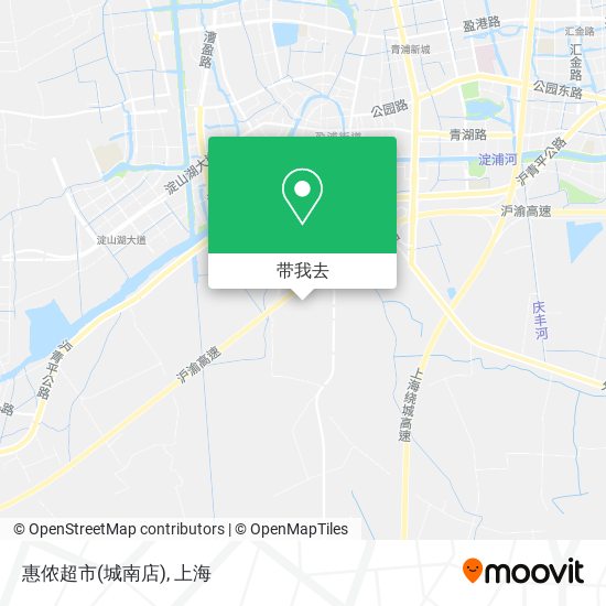 惠侬超市(城南店)地图