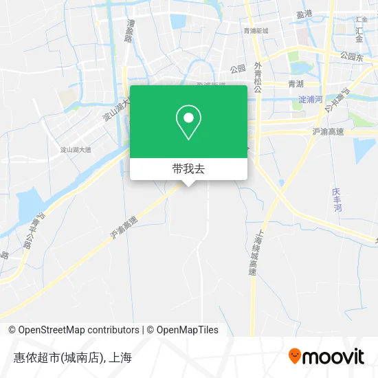惠侬超市(城南店)地图