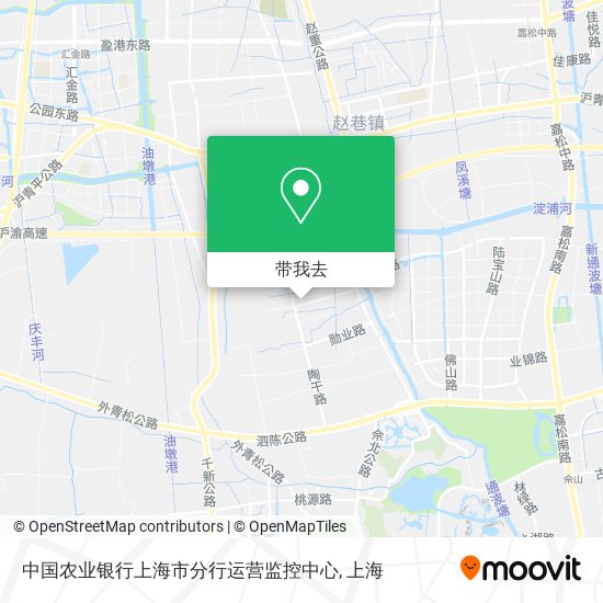 中国农业银行上海市分行运营监控中心地图