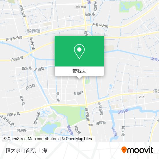 恒大佘山首府地图