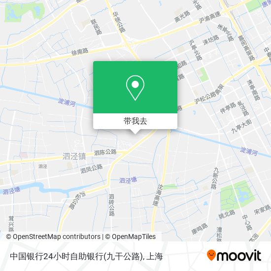 中国银行24小时自助银行(九干公路)地图