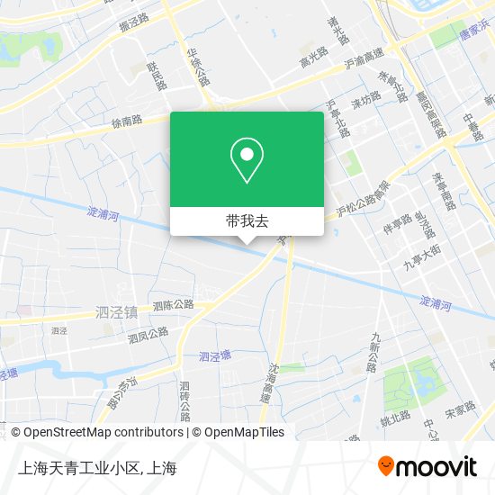 上海天青工业小区地图