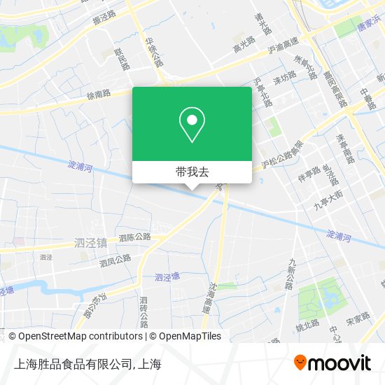 上海胜品食品有限公司地图