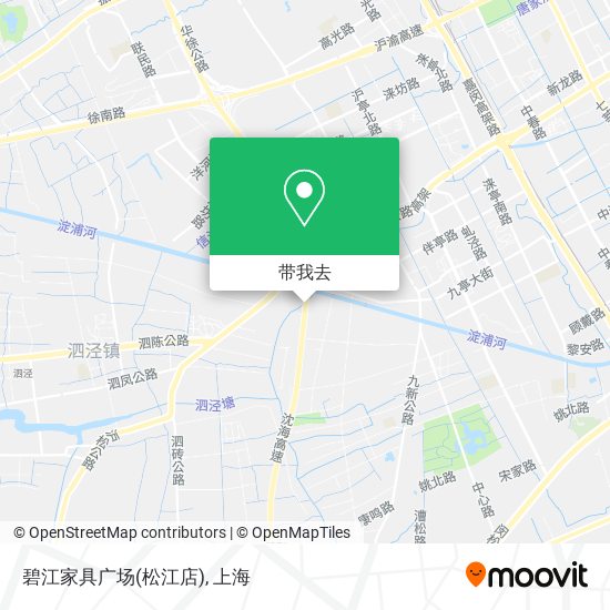 碧江家具广场(松江店)地图
