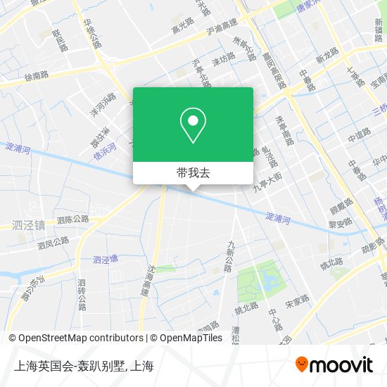 上海英国会-轰趴别墅地图