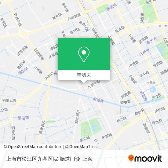 上海市松江区九亭医院-肠道门诊地图
