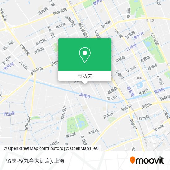 留夫鸭(九亭大街店)地图