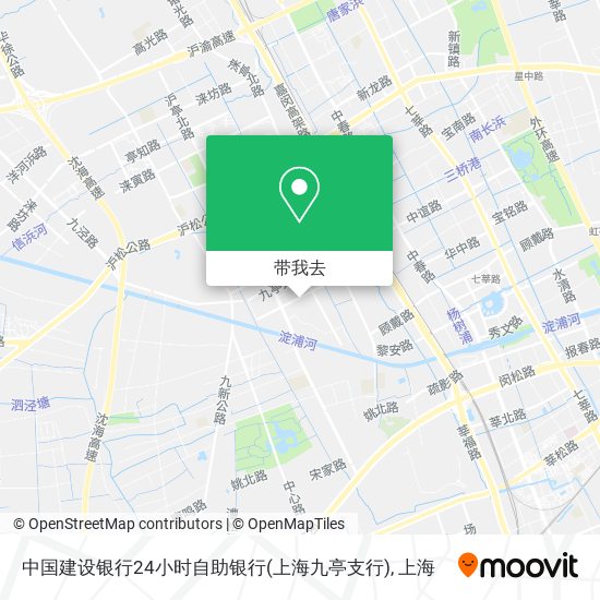 中国建设银行24小时自助银行(上海九亭支行)地图